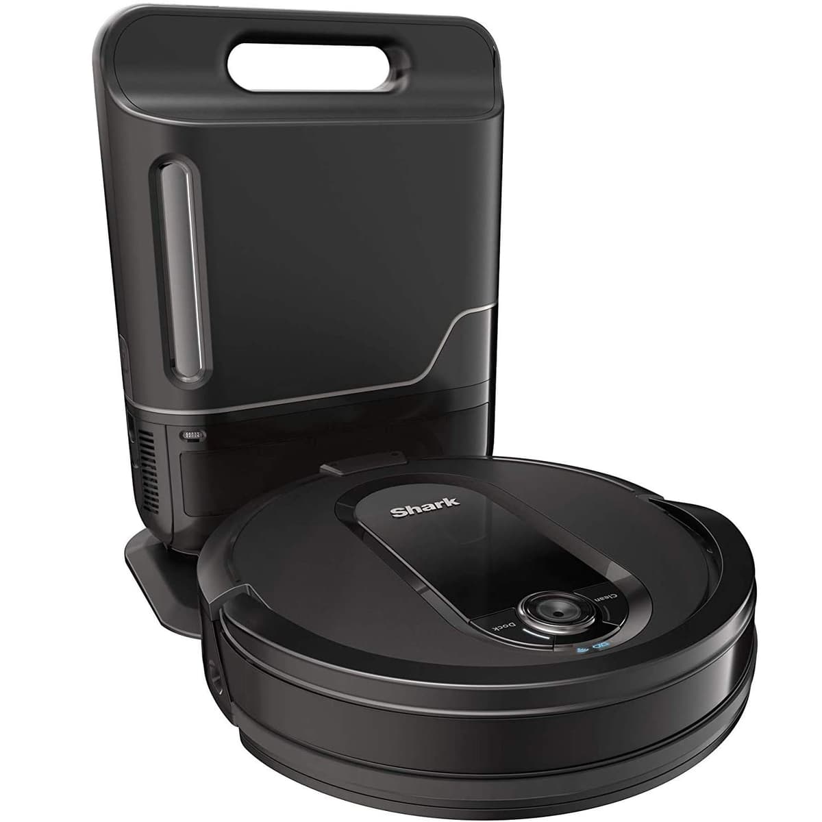 Shark IQ Robot RV1001AE Auto-vaciado XL con Navegación IQ, Mapeo, Cepillo Autolimpiable, Wi-Fi, Negro RV101AE