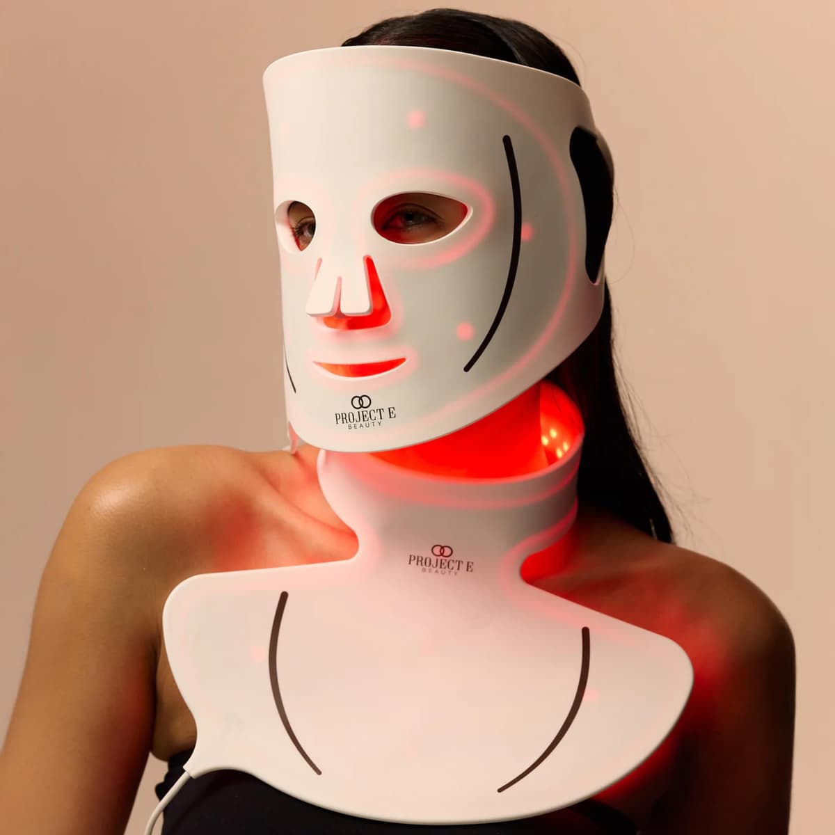 Project E Beauty Lumalux Face+ Máscara LED Profesional para Rostro y Cuello 1600 LEDs, 7+2 Colores PE727