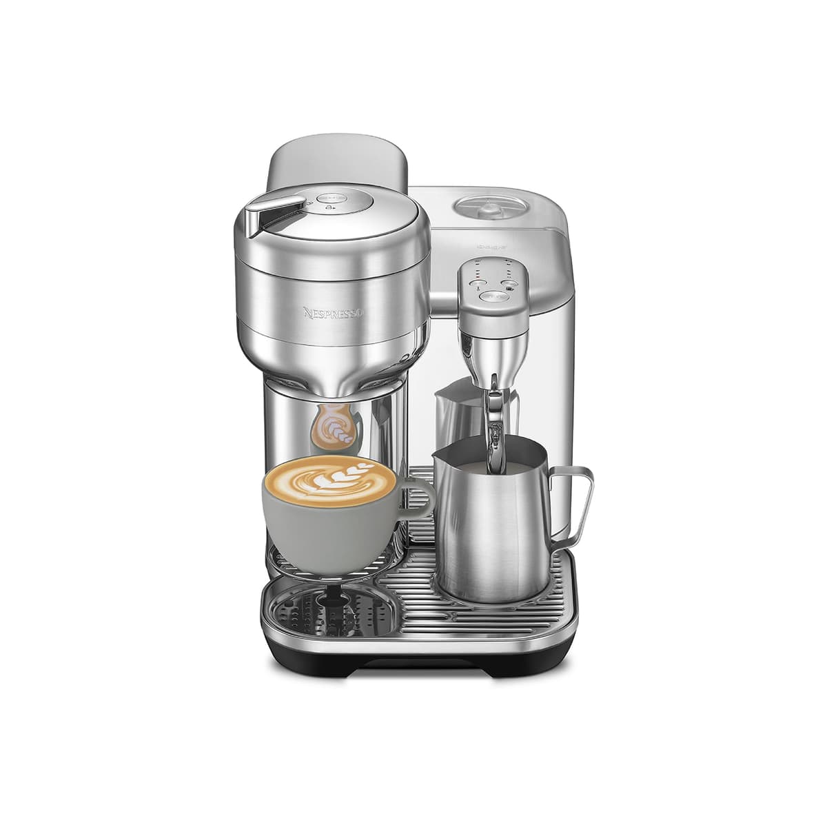 Nespresso Vertuo Creatista Cafetera y Máquina de Espresso por Breville, Acero Inoxidable Cepillado BVE850BSS1BNA1