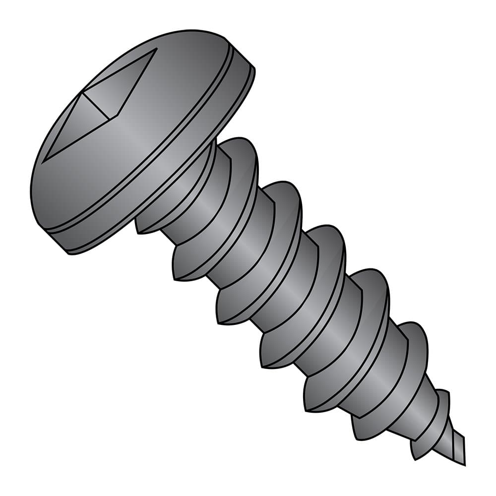 Small Parts 0610AQPB Tornillo para chapa, cabeza pan y punta tipo A, #6-18 x 5/8" (Pack de 100)