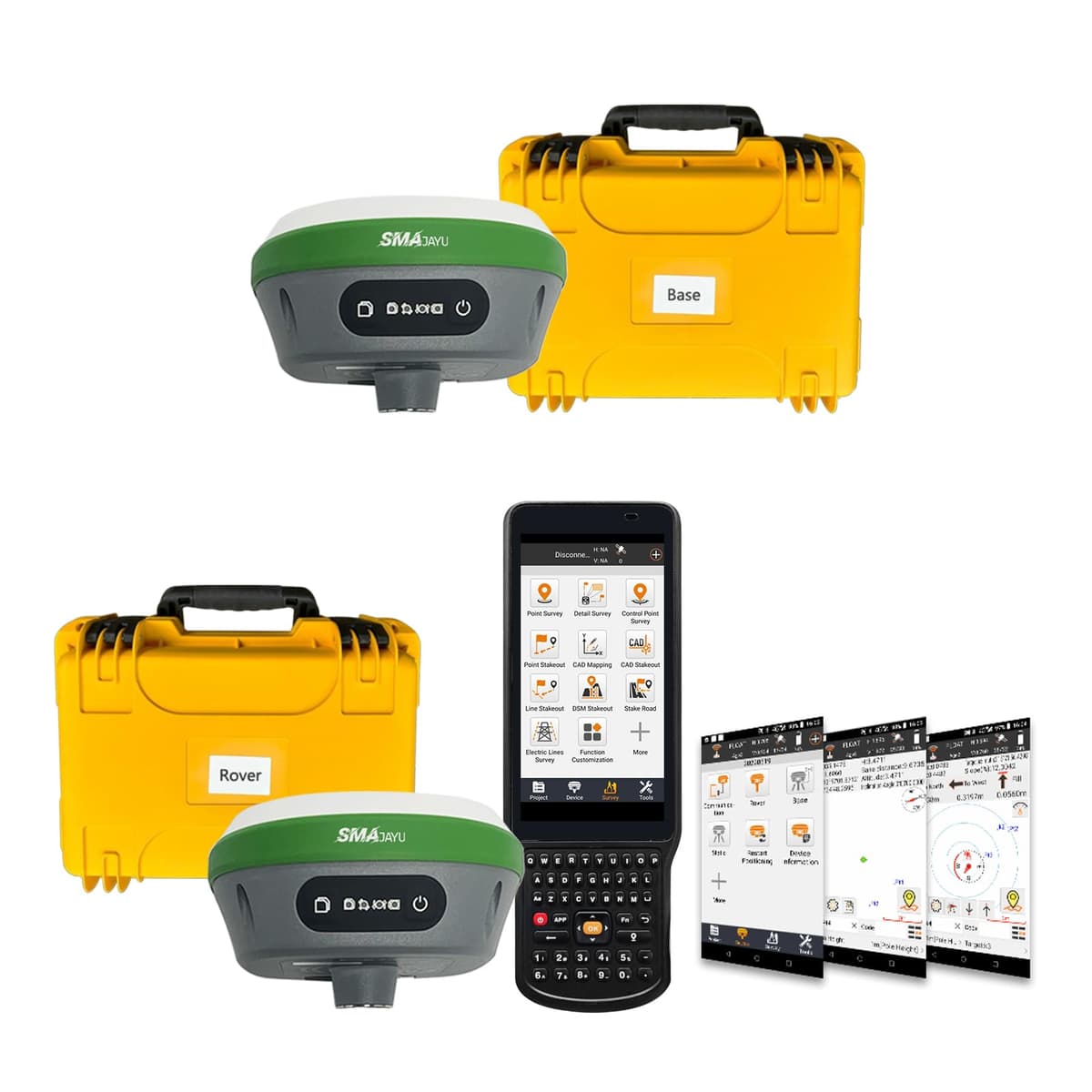 SMAJAYU SMA26 RTK Equipo GNSS para Topografía con Batería de Larga Duración