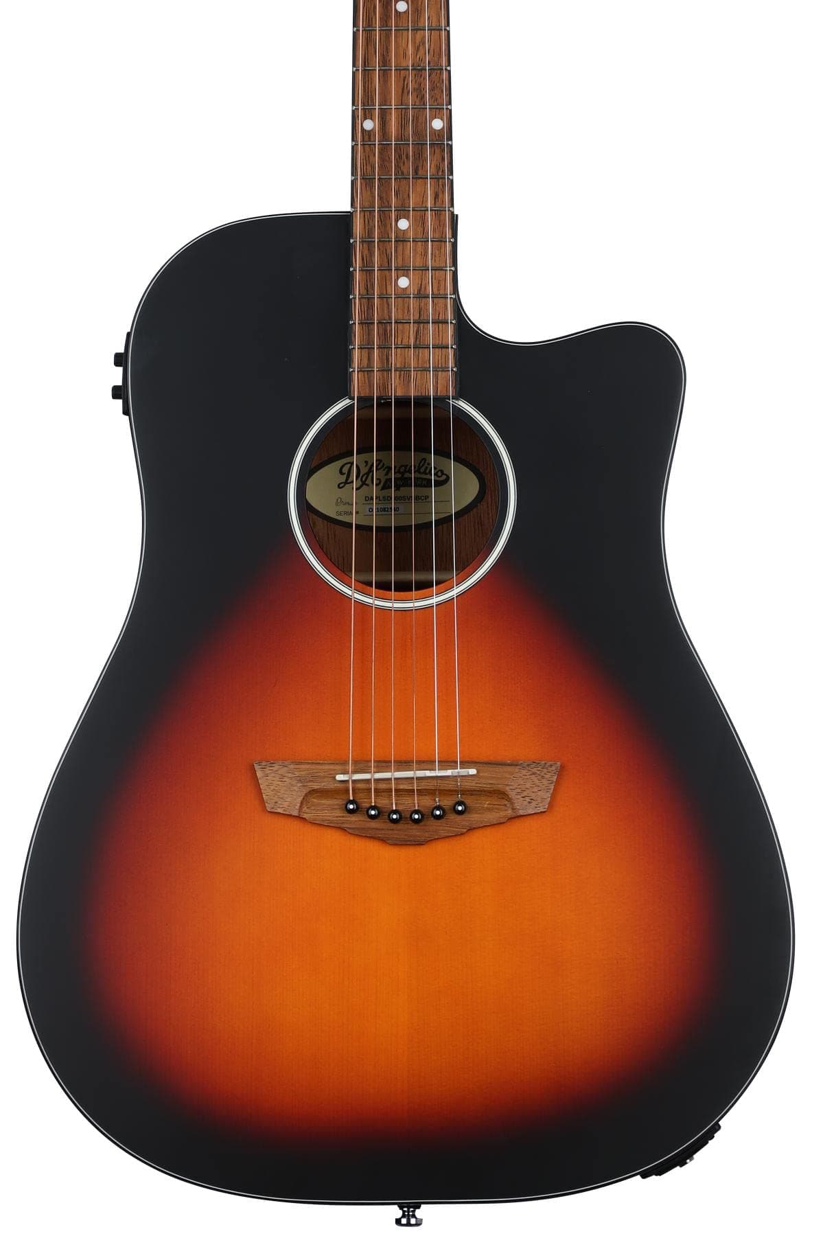 Guitarra electroacústica D'Angelico Premier Bowery LS - Satinado Vintage Sunburst DAPLSD500SVSBCP