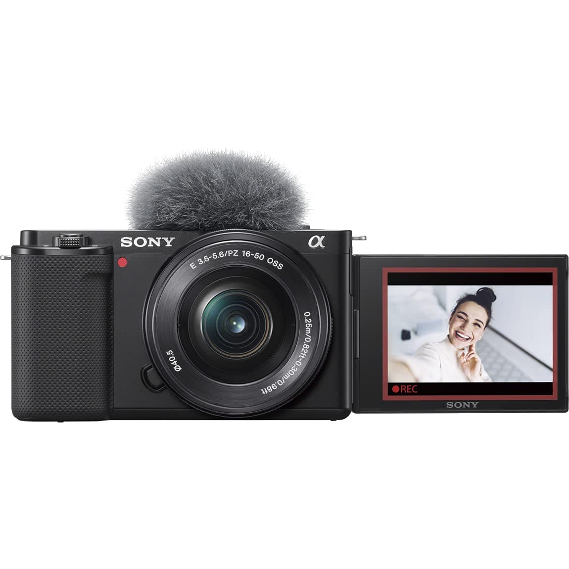 Sony Alpha ZV-E10 Kit con lente Power Zoom (Lente incluido: 16-50 mm) Cámara con objetivo intercambiable APS-C (Negra) ZV-E10L
