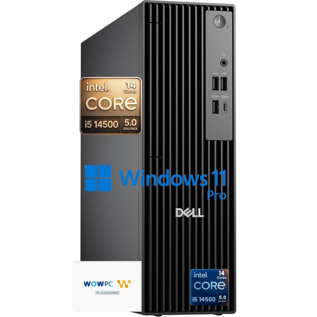 Dell Pro Slim QCS1250 SFF Desktop con Intel Core i5-14500, hasta 64GB DDR5 y 4TB PCIe SSD