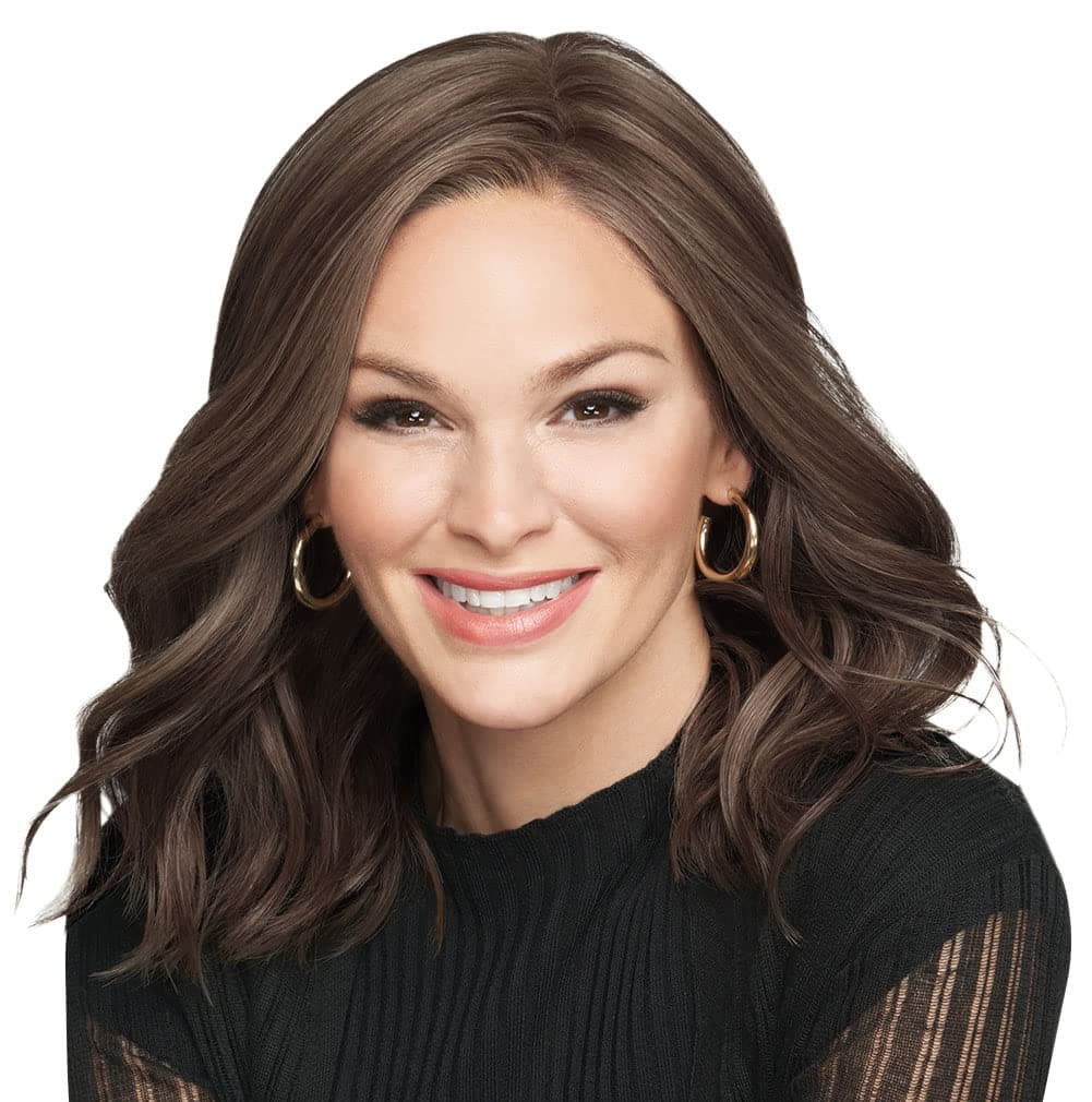 Hair u wear Raquel Welch Wavy Day - Largo hasta los hombros con ondas suaves, RL4/6 Black Coffee, talla estándar