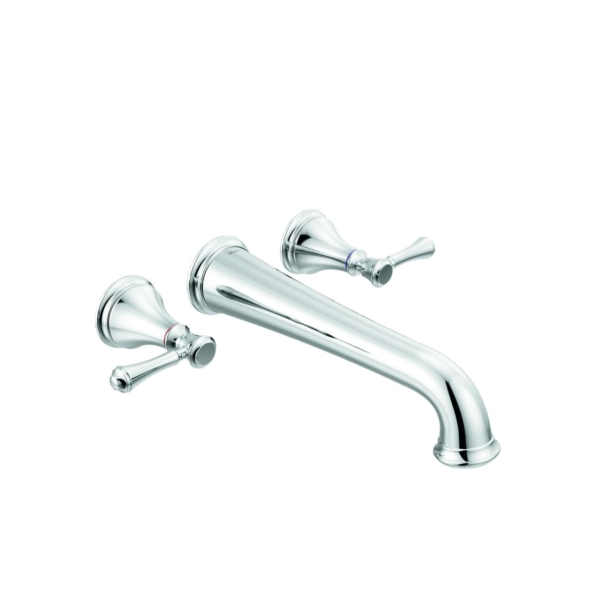 Grifo mural Delta T5797-WL para bañera, 3 orificios, cromo (válvula no incluida)
