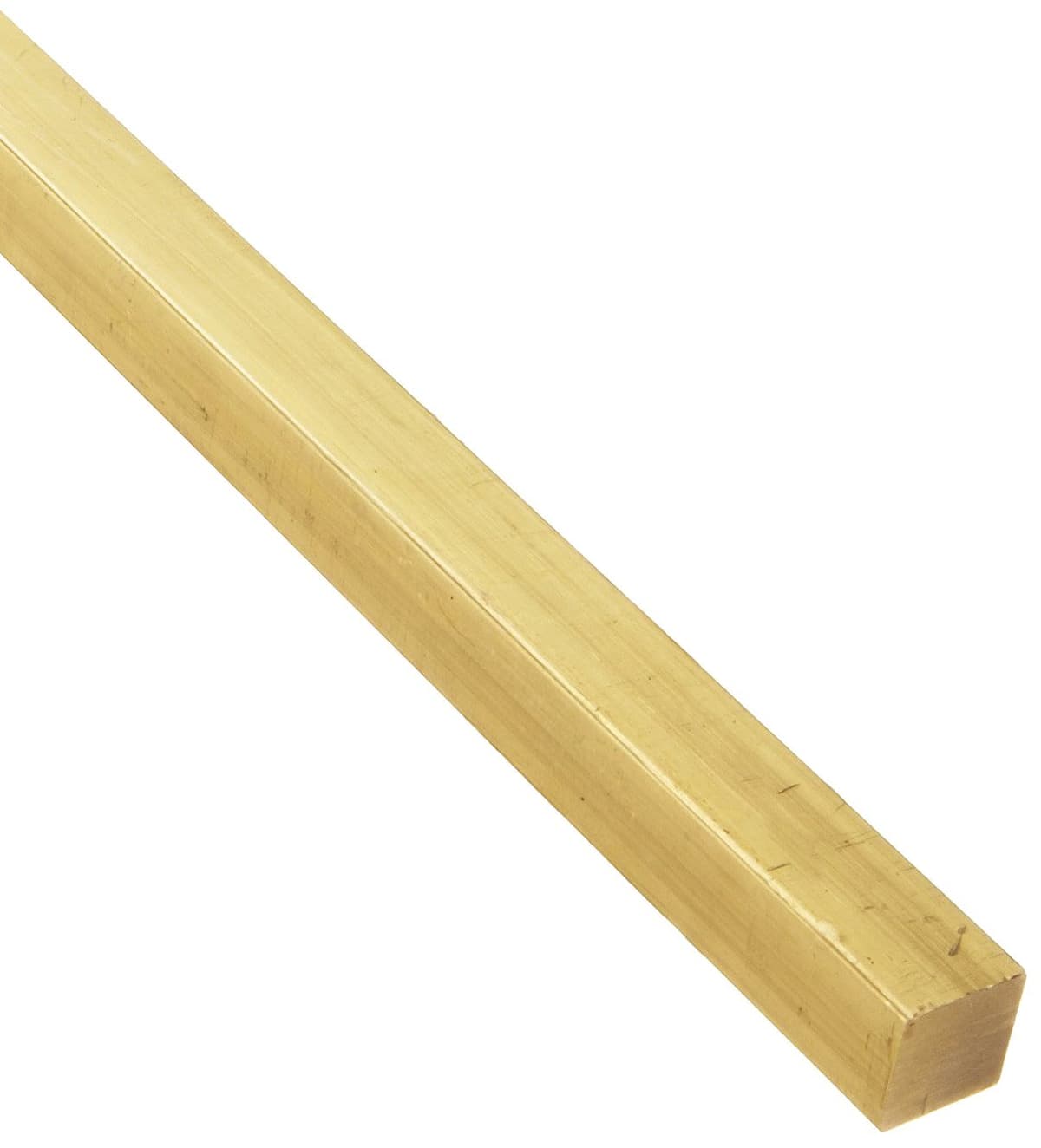 Online Metals Barra cuadrada de latón 360, acabado sin pulir, temple H02, ASTM B16, 1-1/2" x 48" 1350