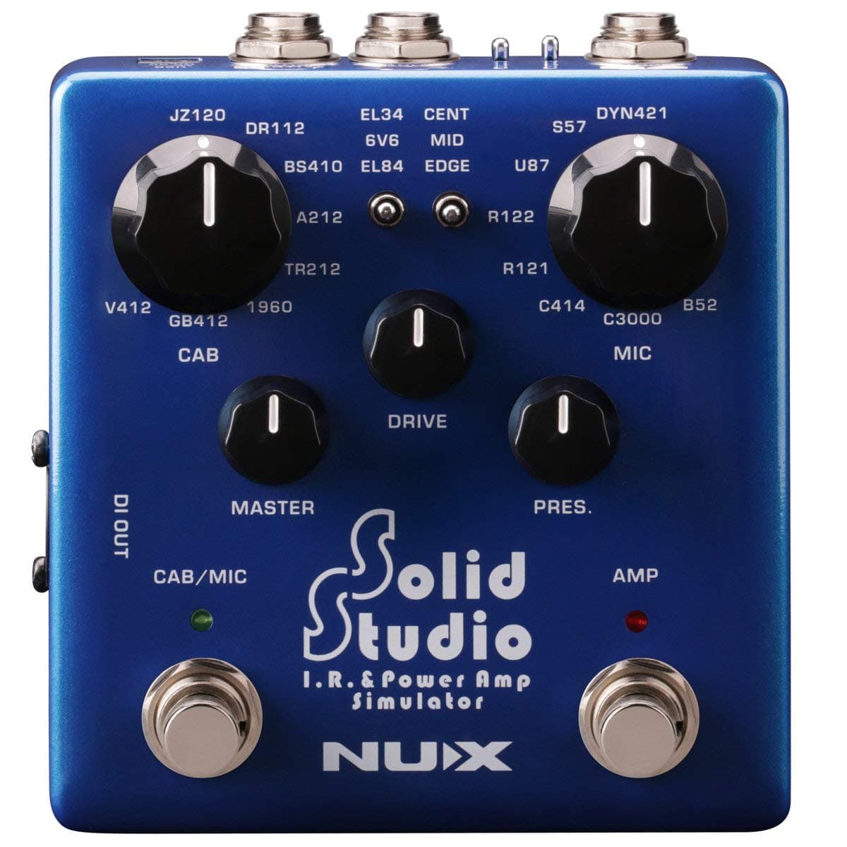 NUX Solid Studio Cargador IR y Simulador de Power Amp con Micrófonos Integrados