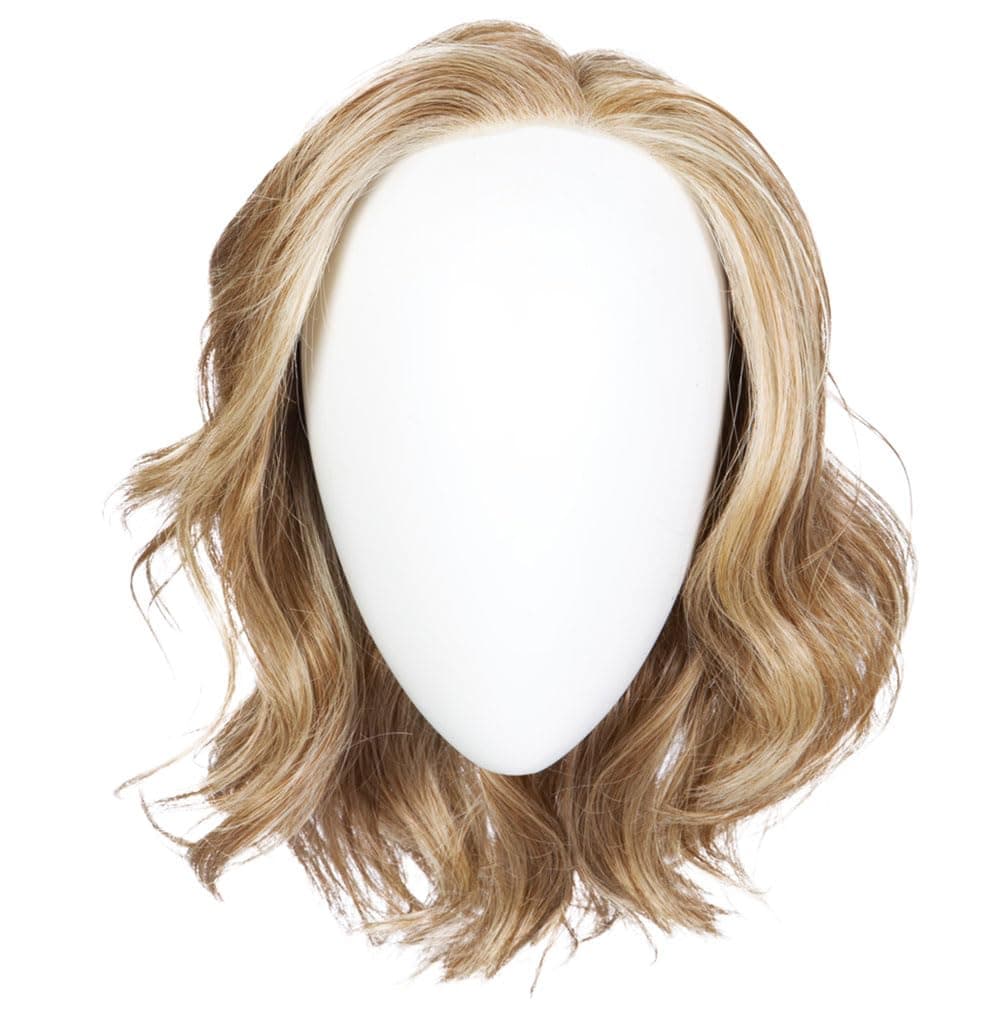 Hair u wear Raquel Welch Director's Pick - Largo sobre hombros con ondas y base hand-tied, Petite Average, RL17/23SS Shaded Iced Latte Macchiato