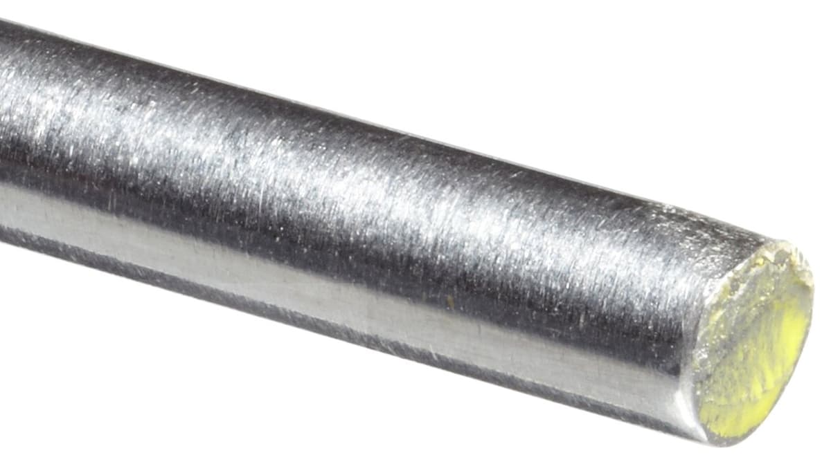 Small Parts Varilla redonda de acero para herramientas O1, pulida y rectificada, tolerancia de precisión, 0.261" x 36" 28092