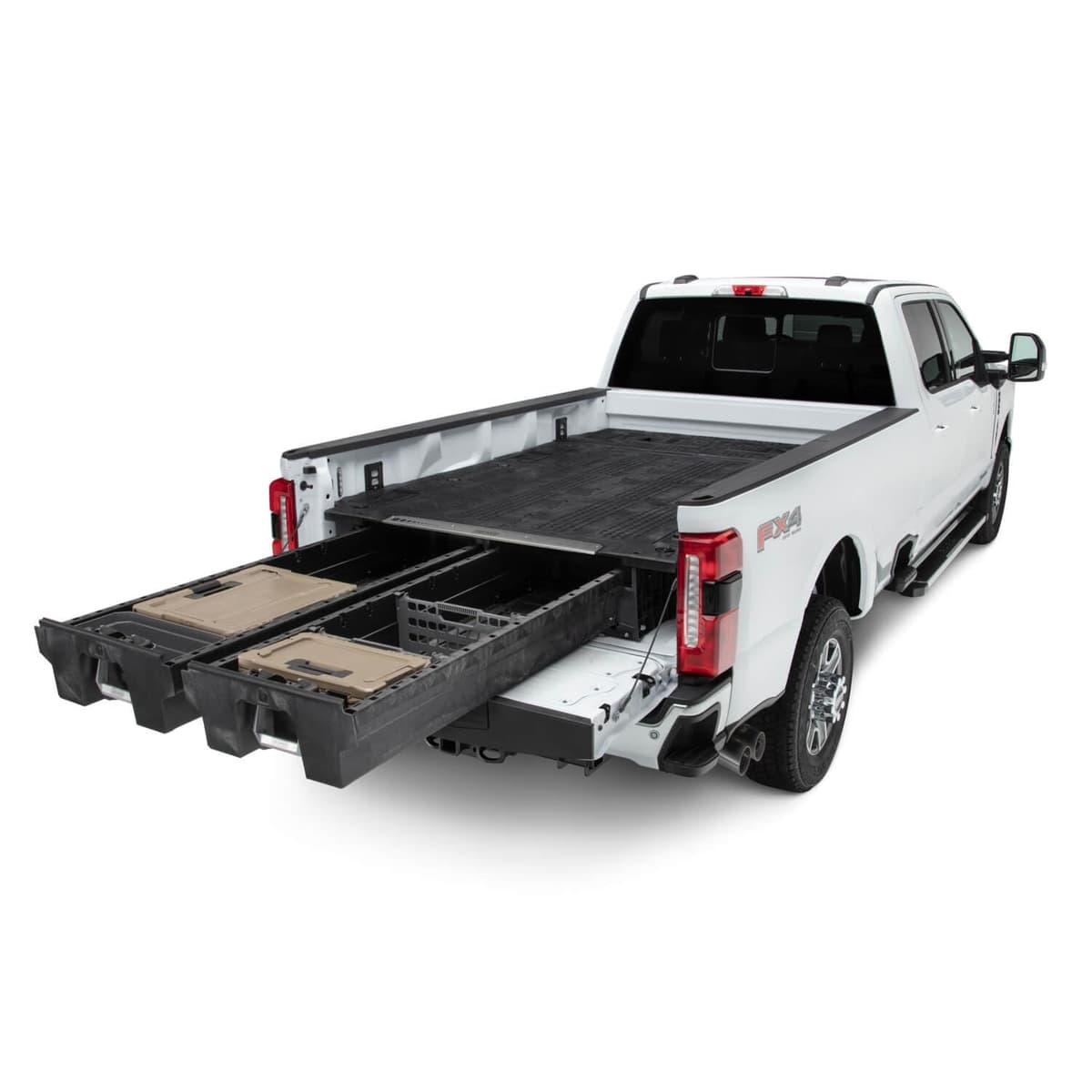 Sistema de Almacenamiento DECKED para Caja de Camioneta Incluye Accesorios del Sistema, Compatible con Ford Super Duty (2017-actual) 8' XS4
