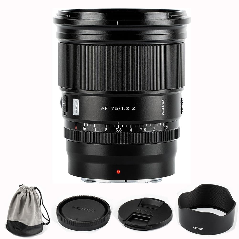 VILTROX 75 mm F1.2 Z PRO APS-C Objetivo con Autoenfoque para Montura Nikon Z Z9 Z8 Z7 Z7II Z6 Z6II Z5 Z50 Z30 ZFC XH-AF 75mm F1.2 Z