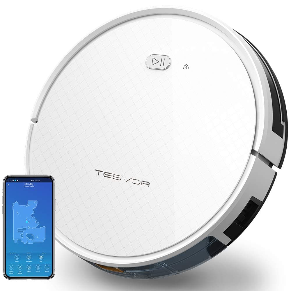 Tesvor Robot Aspiradora X500 PRO 2-en-1 Aspirado y Mopa, 1800Pa, WiFi/App/Alexa Tesvor X500 Pro