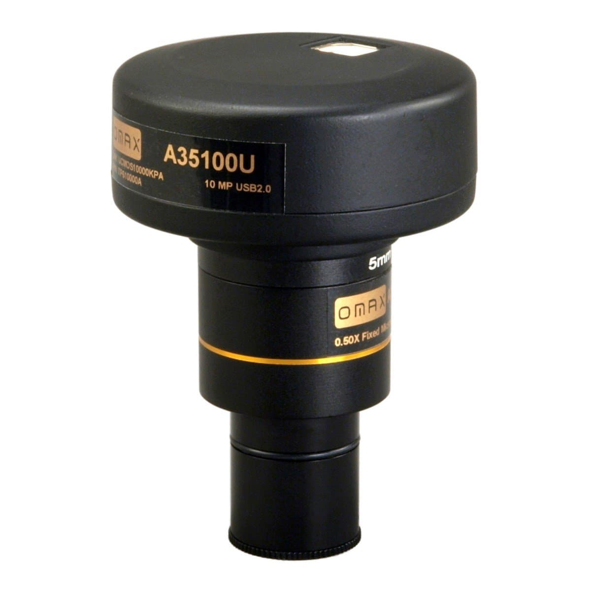 Cámara digital USB para microscopio OMAX 10.0MP con software avanzado y diapositiva de calibración (Compatible con Windows 8 y 10, Mac OS X, Linux) 10MP A35100U