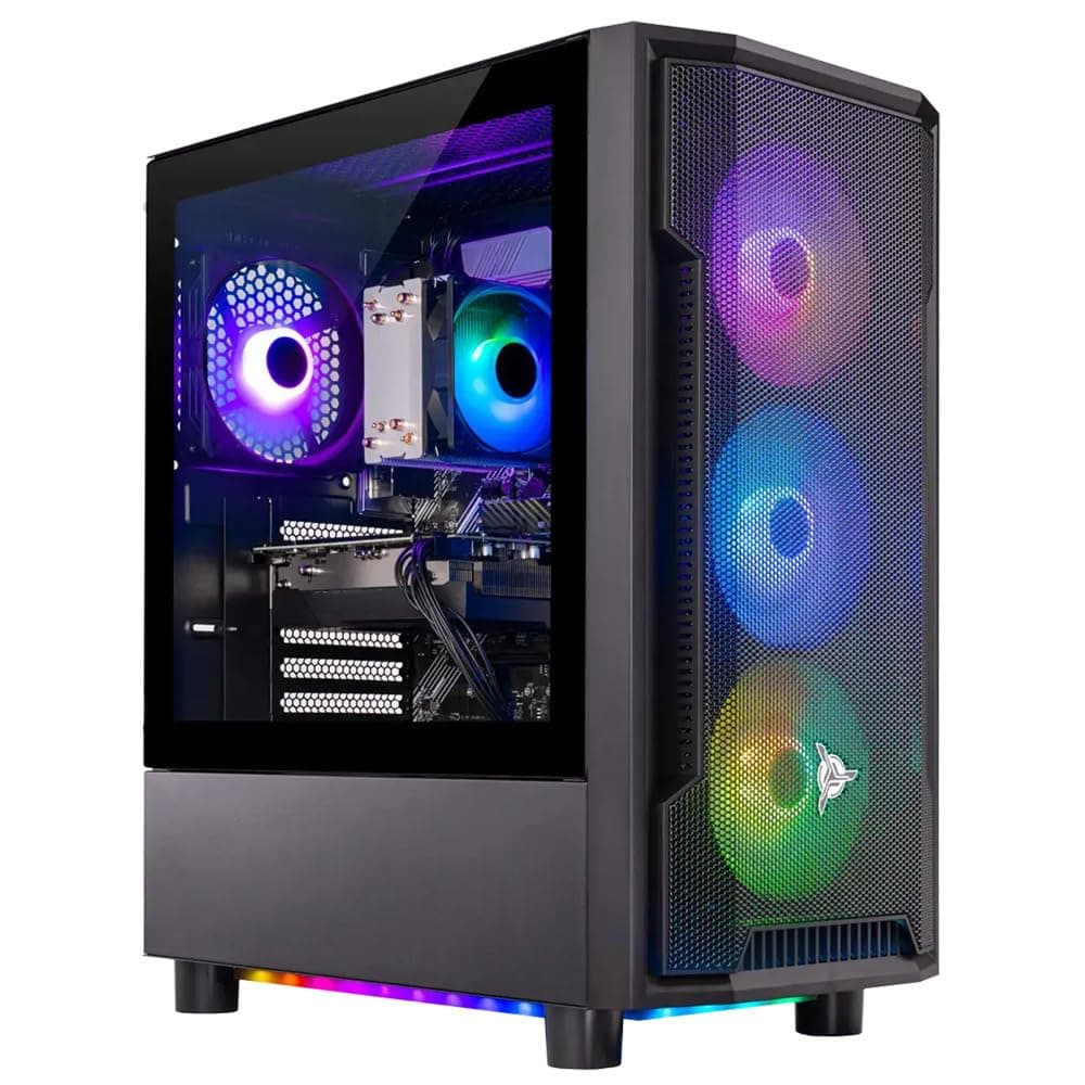 Skytech Gaming Shadow Desktop PC, Ryzen 5 5500, Intel ARC B580 12GB, 1TB NVMe, 16GB DDR4 3200, 650W Gold PSU, Wi-Fi, Windows 11 ST-SHADOW4-1660-B-AL