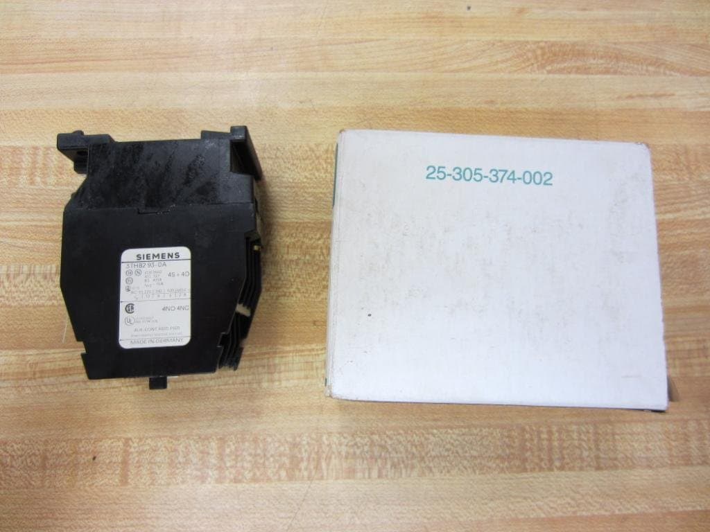 Siemens 3TH8293-0AK6 Control Relay 3TH82930AK6