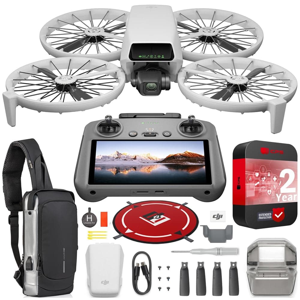 DJI Flip con Control Remoto RC 2 y Cámara 4K - Drone Follow Me, <249 g, Gimbal 3Ejes, 31 min Vuelo (Bundle) E1DJIFLIPRC2