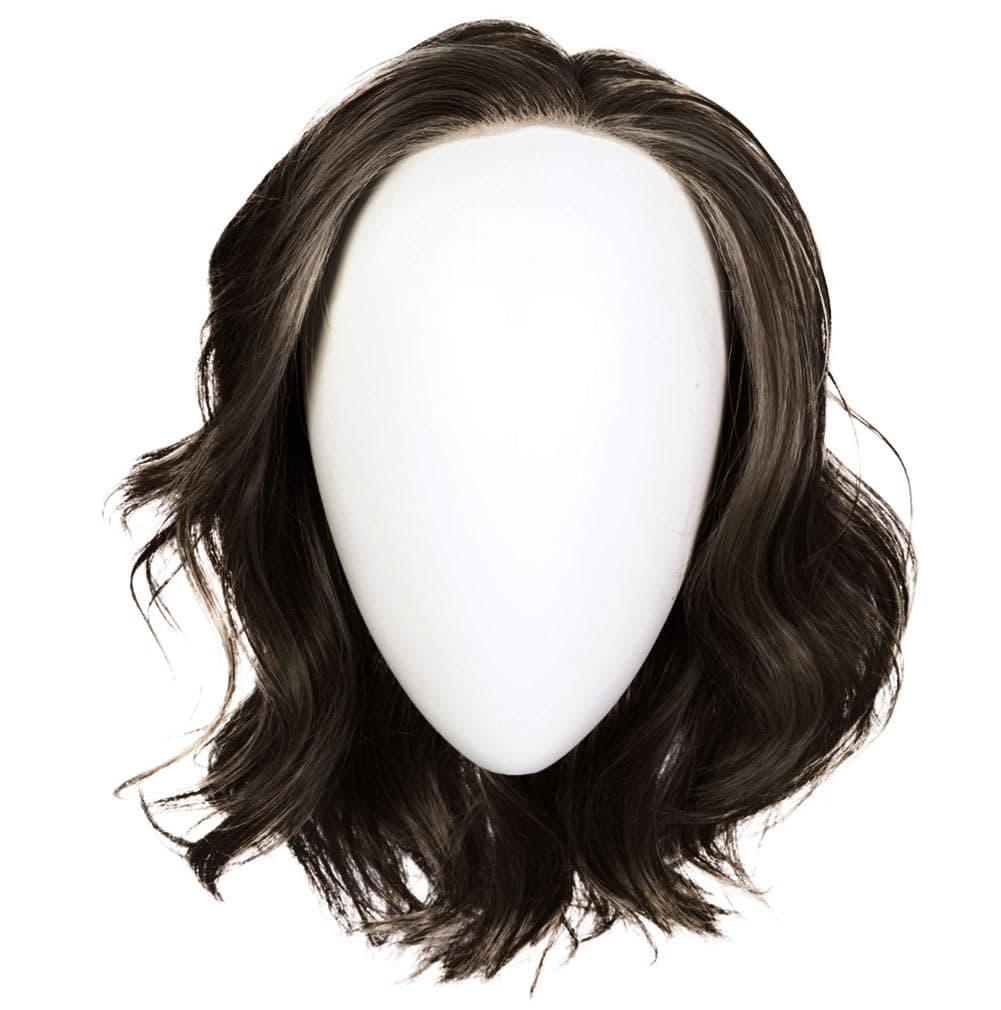 Raquel Welch Director's Pick Peluca de Largo en Capas con Base Anudada a Mano por Hairuwear, Talla Petite/Promedio, RL2/4 Negro Off