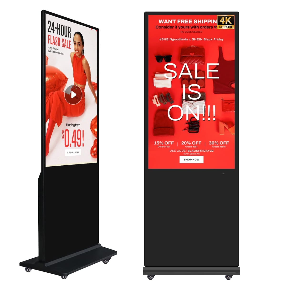 JPIYEIC 43" 4K Indoor Digital Signage IFS43AT-7