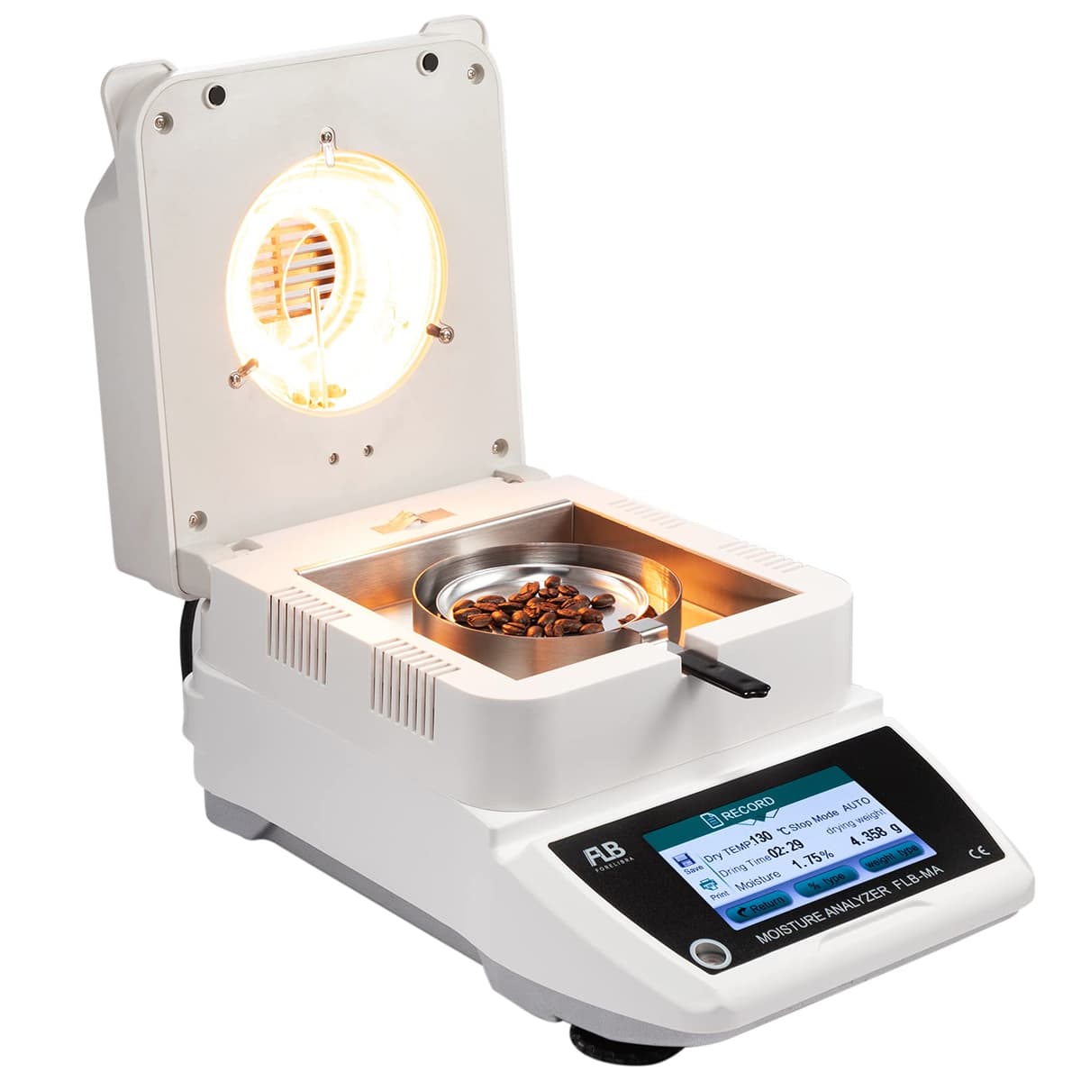FLB FORELIBRA Analizador de Humedad 120 g x 0.001 g con Pantalla Táctil, Secado 40-199℃, 110V FLBNJMA110