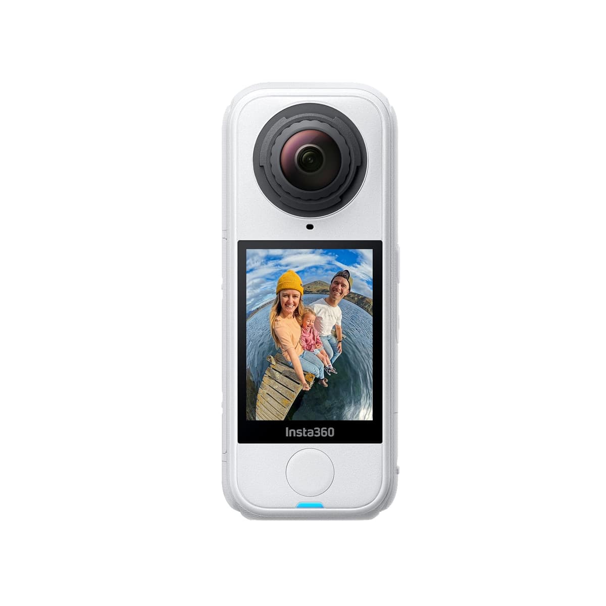 Insta360 X4 Air - Cámara 360 ligera de 165 g 8K, efecto palo de selfie invisible, lentes reemplazables, dispara primero y encuadra después, protector de viento integrado, estabilización FlowState, aplicación con IA CINSAAFA-S-W