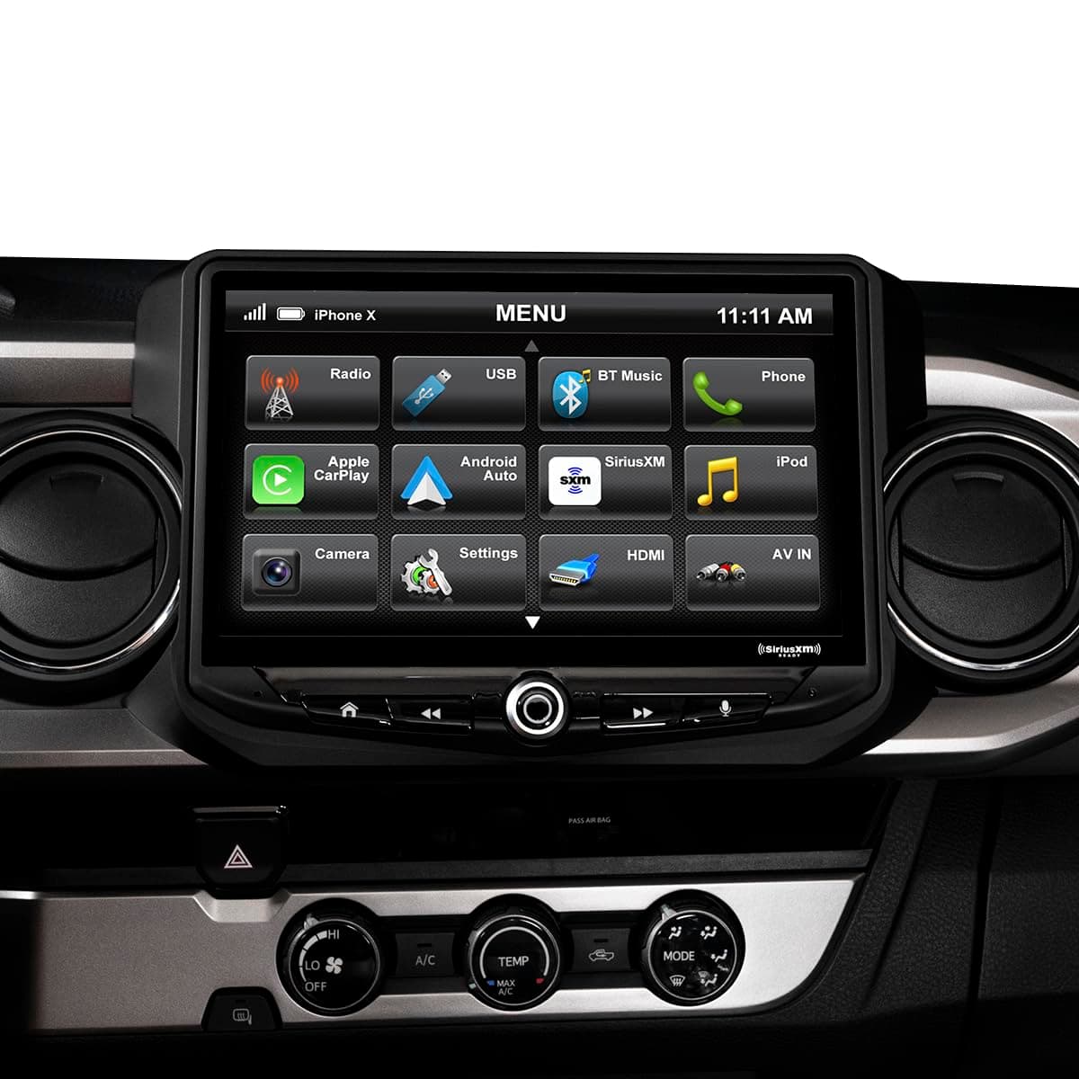 STINGER HEIGH10 10" Radio Stereo Kit para Toyota Tacoma (2016-2021) - Apple CarPlay, Android Auto, Plug-and-Play RB10TAC16