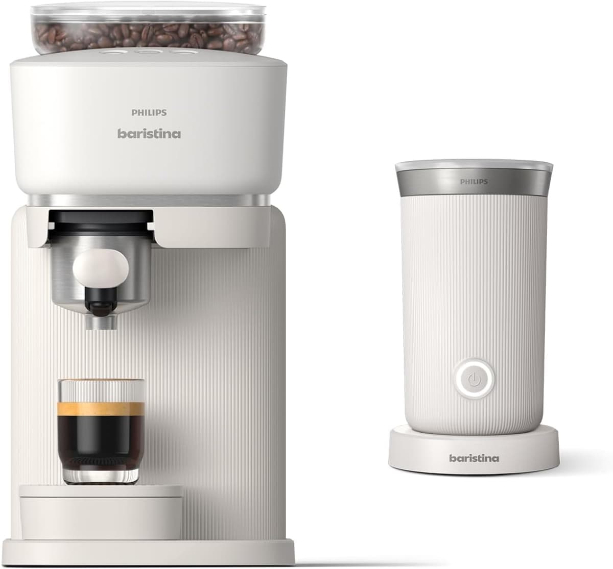 Philips Baristina BAR303/00 Espresso Machine + Milk Frother - Compacta, 16-bar, Foam Hot/Cold
