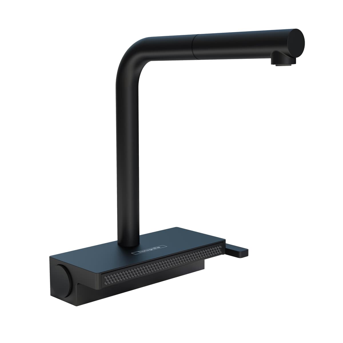 hansgrohe Aquno Select Black Grifo de Cocina Monomando con Duchador Extraíble y Anclaje Magnético, Matte Black 73836671