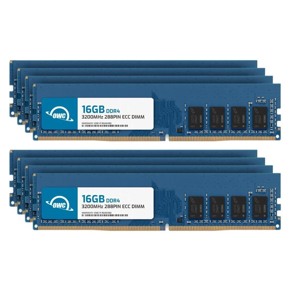 OWC kit 128GB (8x16GB) DDR4 3200MHz ECC UDIMM para workstation/servidor OWC3E2D41R128K