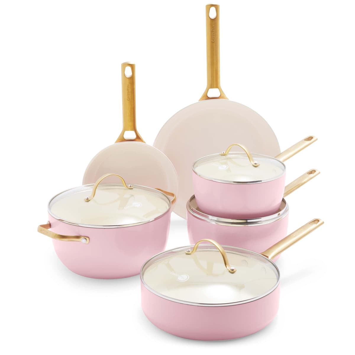 GreenPan Reserve Set de Cocina 10 Piezas - Blush Pink CC005370-001