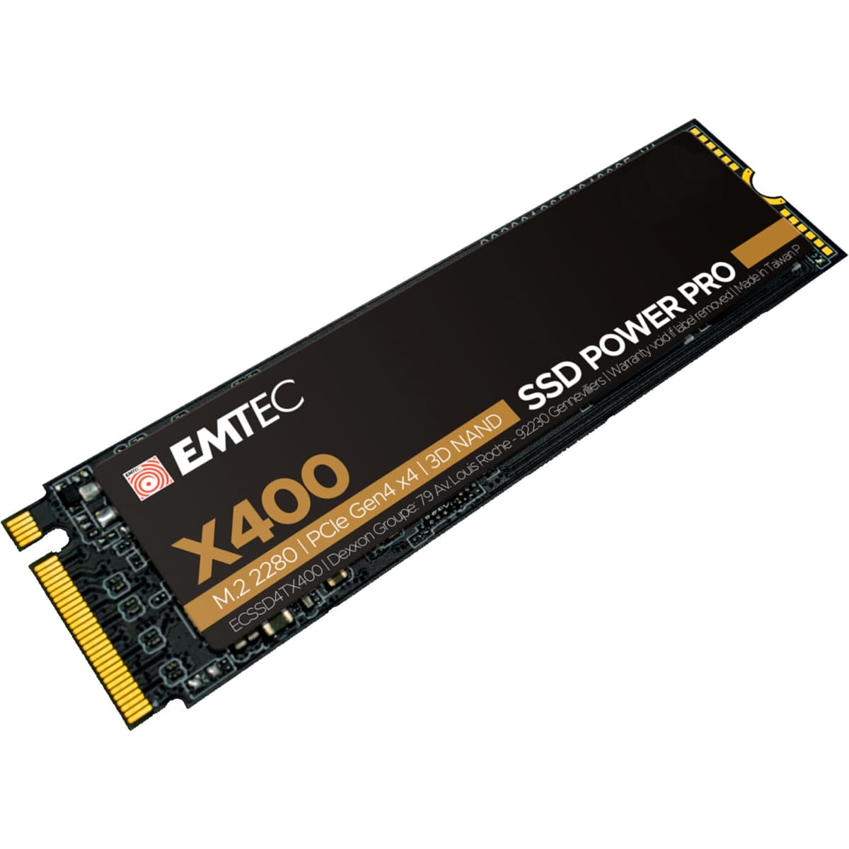 Emtec X400 Power Pro M.2 2280 PCIe Gen 4.0 x4 Unidad de Estado Sólido (SSD) Interna 2TB ECSSD2TX400