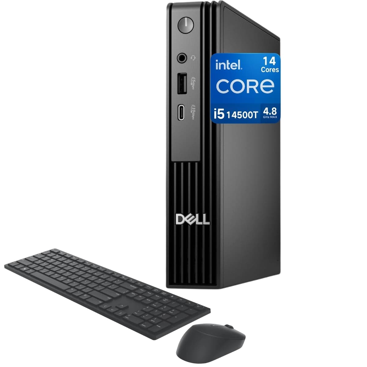 Dell Pro Micro QCM1250 - Mini PC con Intel i5-14500T, 64GB DDR5 y 4TB PCIe SSD, Windows 11 Pro