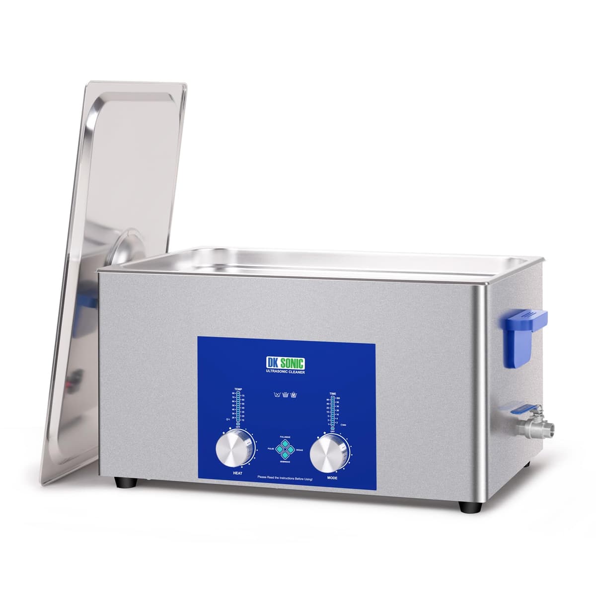 DK SONIC Limpiador Ultrasónico Industrial 22L DK-2200E, 480W con Calefactor y Timer