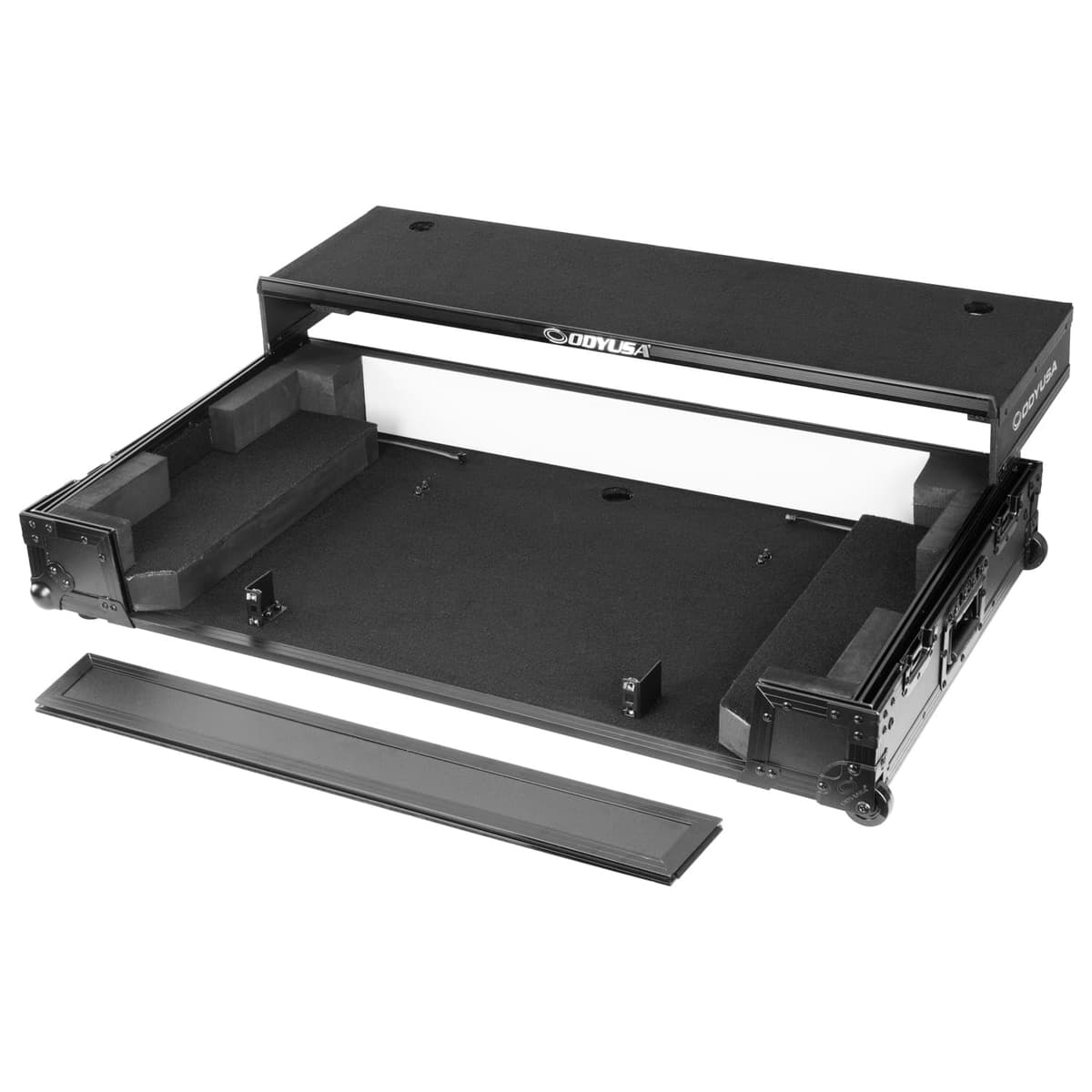 Odyssey AlphaTheta XDJ-AZ Flight Case 1U LED con Plataforma Glide y Ruedas (Negro) FFXXDJAZCW1