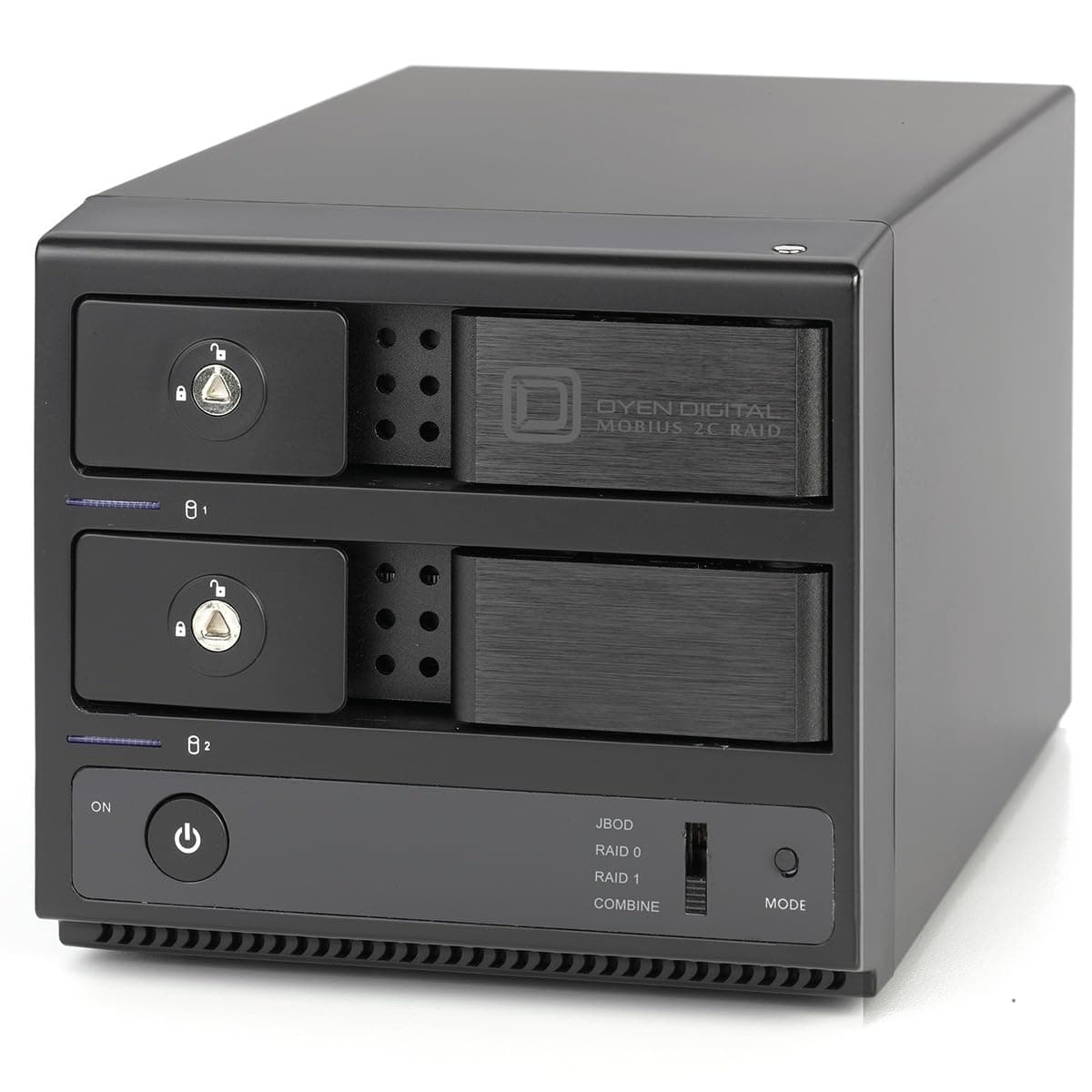 Oyen Digital Arreglo de Discos Duros RAID 2 Bahías USB-C Mobius 2C de 24TB 3R2C-24T