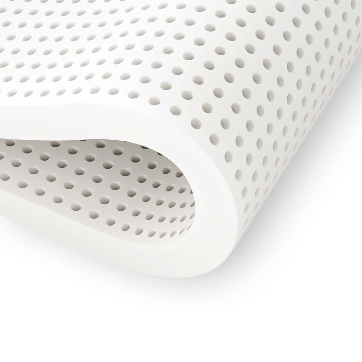 PlushBeds Topper medio suave de 3" | Látex orgánico | Hecho en EE. UU. | Comodidad lujosa | Alivio calmante de puntos de presión | Soporte para hombros, CADERAS, espalda y rodillas | King 3NTLTPN206