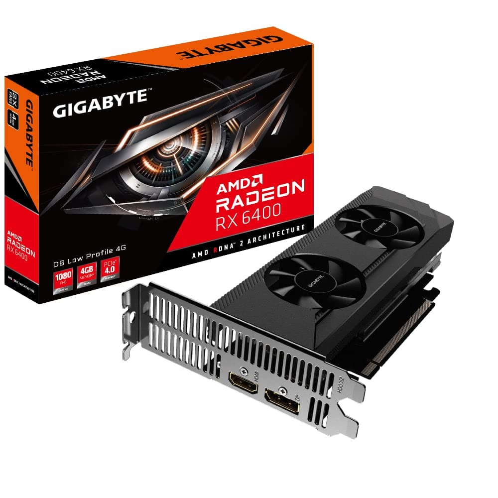 Gigabyte Radeon RX 6400 D6 Baja AMD 4 GB GDDR6 GV-R64D6-4GL