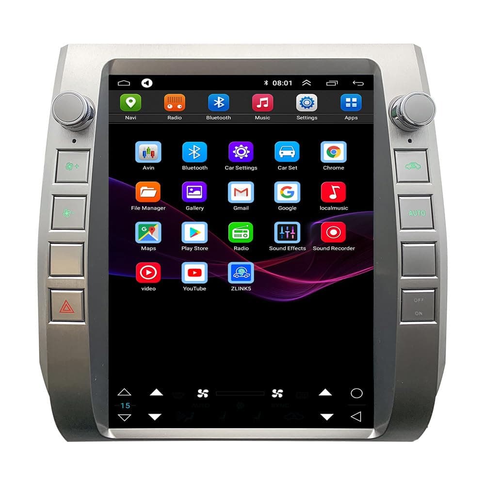 KOYOT Radio Android 13 para Toyota Tundra 2014-2018 Sistema de Navegación Pantalla Táctil Tesla 12.1 pulgadas 2GB+32GB CarPlay Inalámbrico Android Auto Bluetooth Wi-Fi Cámara de Fábrica