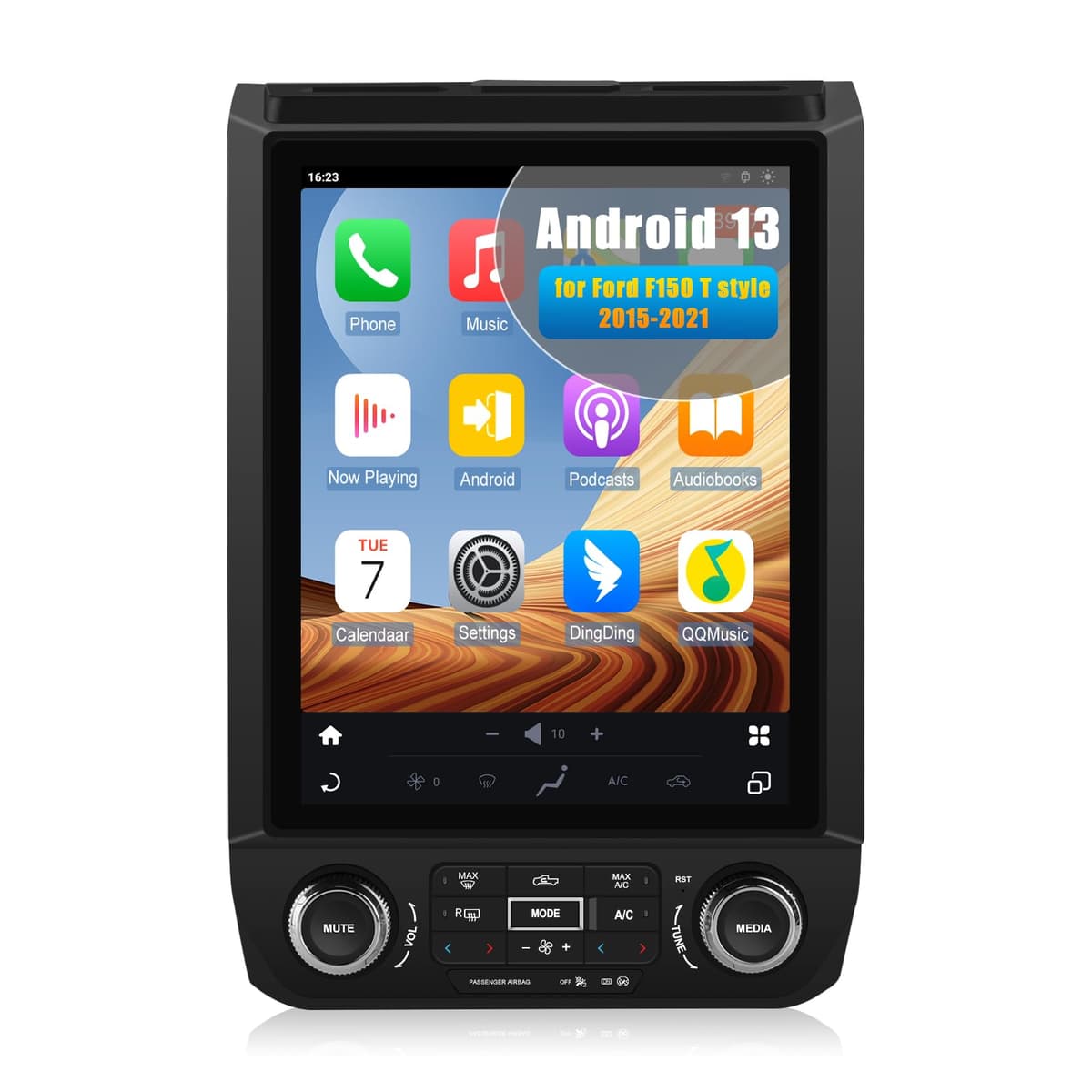 AWESAFE Radio Android 13 para Ford F150 (2015-2021) - Pantalla táctil 12.1" estilo T, CarPlay/Android Auto