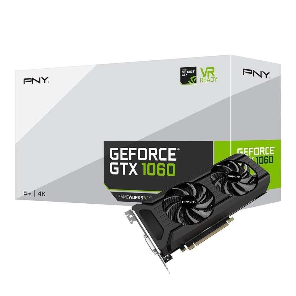 Tarjeta de video PNY GeForce GTX 1060 6GB (VCGGTX10606PB)