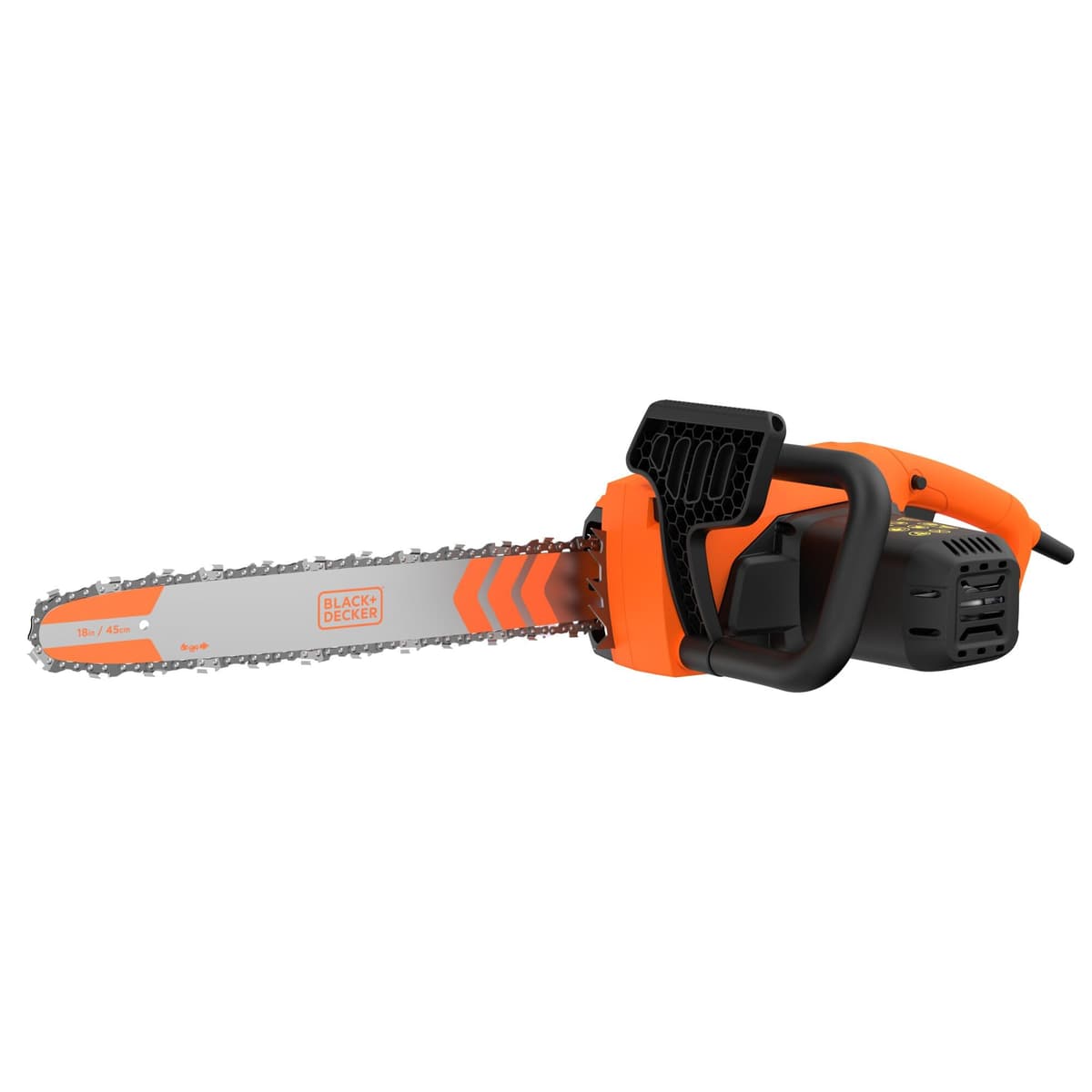 BLACK+DECKER Motosierra eléctrica BECS2245-QS 2200W con espada 45 cm, sistema autorrepartidor