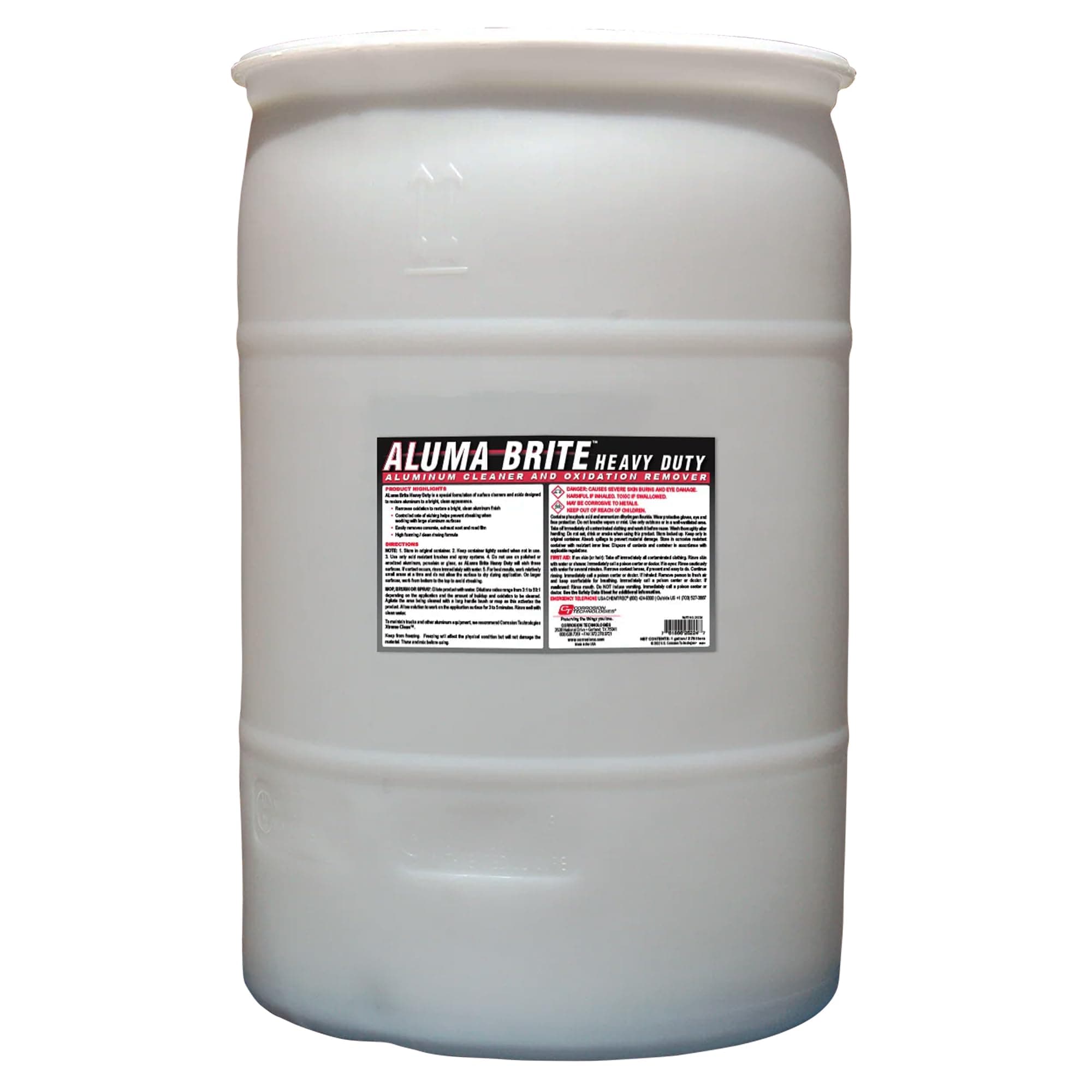 Corrosion Technologies ALuma Brite - Limpiador Industrial de Aluminio y Brilliantador, Fórmula de Espuma Alta Rinse-Free, 30 Gallon 25224