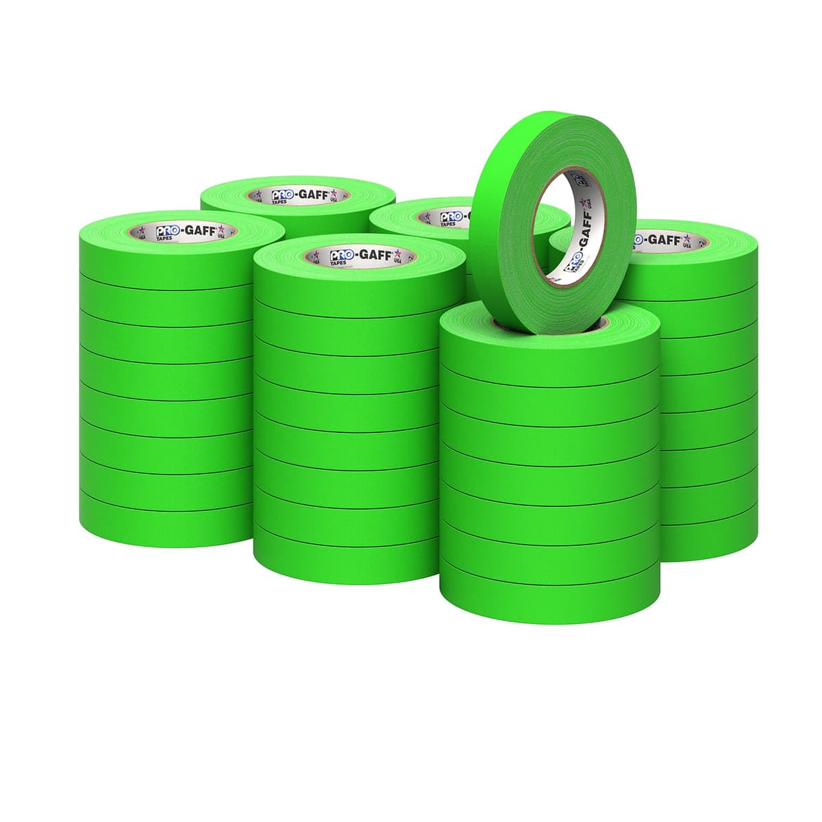 Cinta Gaffers Pro Gaff 1" x 50 yd - Fluorescent Green Pro-Gaffer-11-1x50-FLG