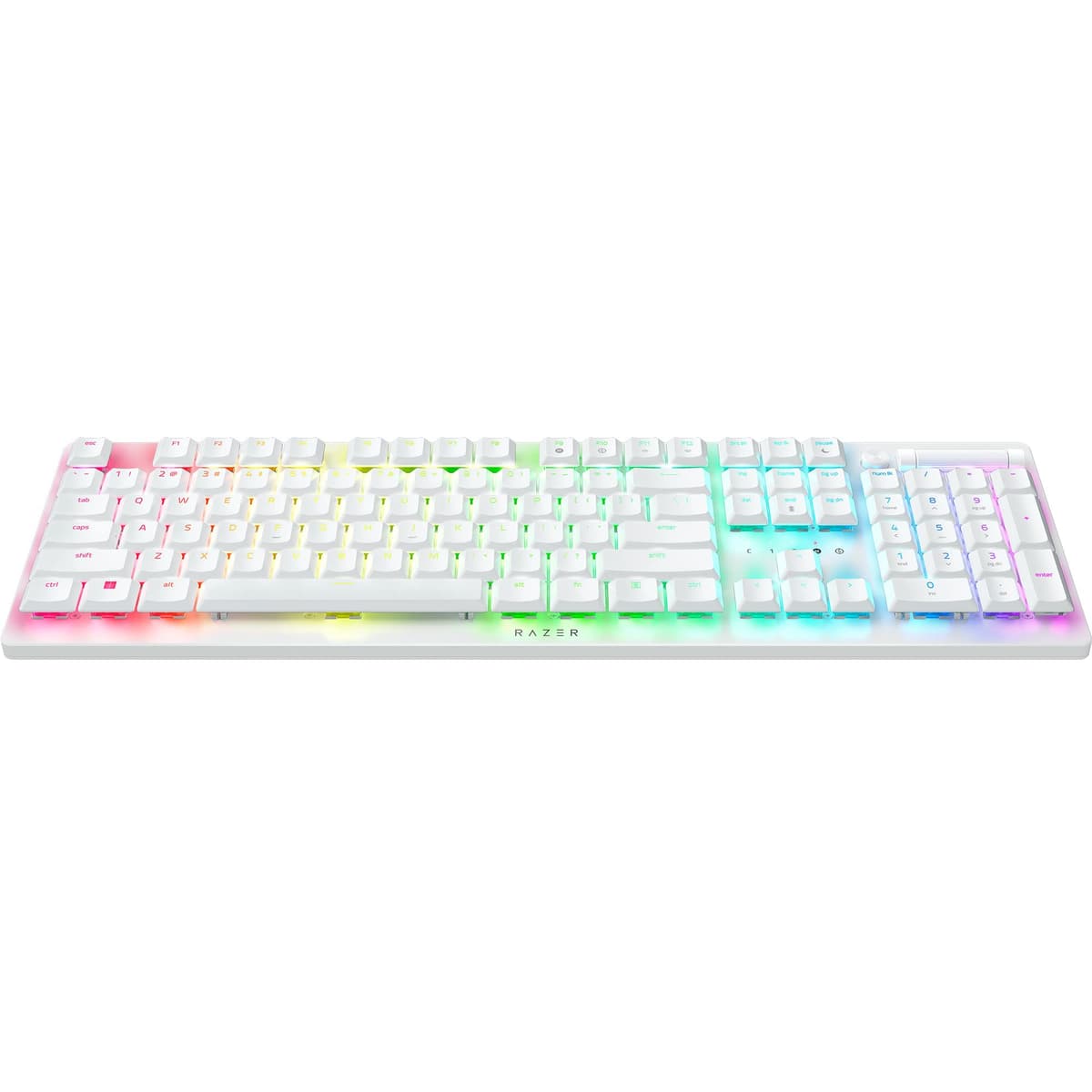 Razer Deathstalker V2 Pro Teclado USB + RF Inalámbrico + Bluetooth, W128282344 (USB + RF Inalámbrico + Bluetooth QWERTY US Inglés Blanco) 8886419349426
