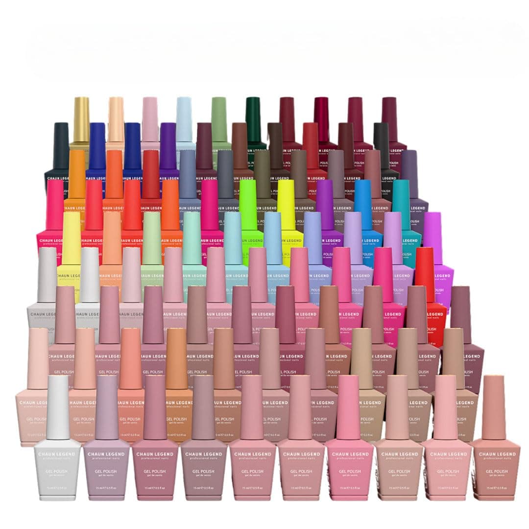 Chaun Legend Set UV Gel Esmaltes de Uñas Colección 90 Colores, Secado Rápido, Alto Brillo LFAGB190