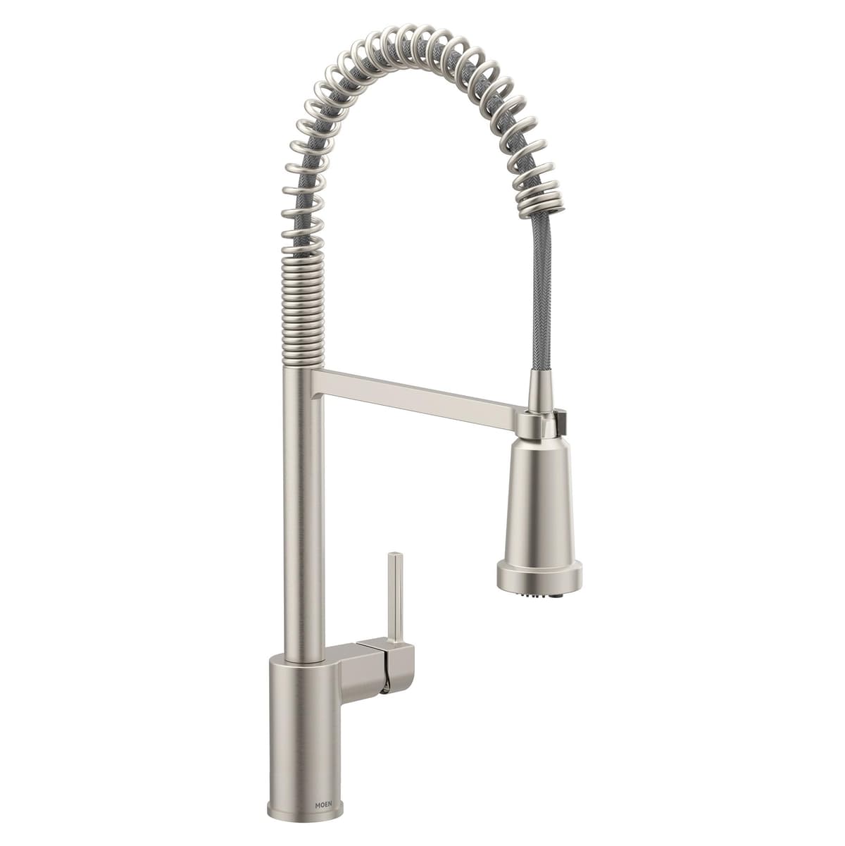 Moen Align Spot Resist Stainless Grifo Pre-Rinse con Resorte Extraíble 3-en-1 y Filtración, F5923SRS