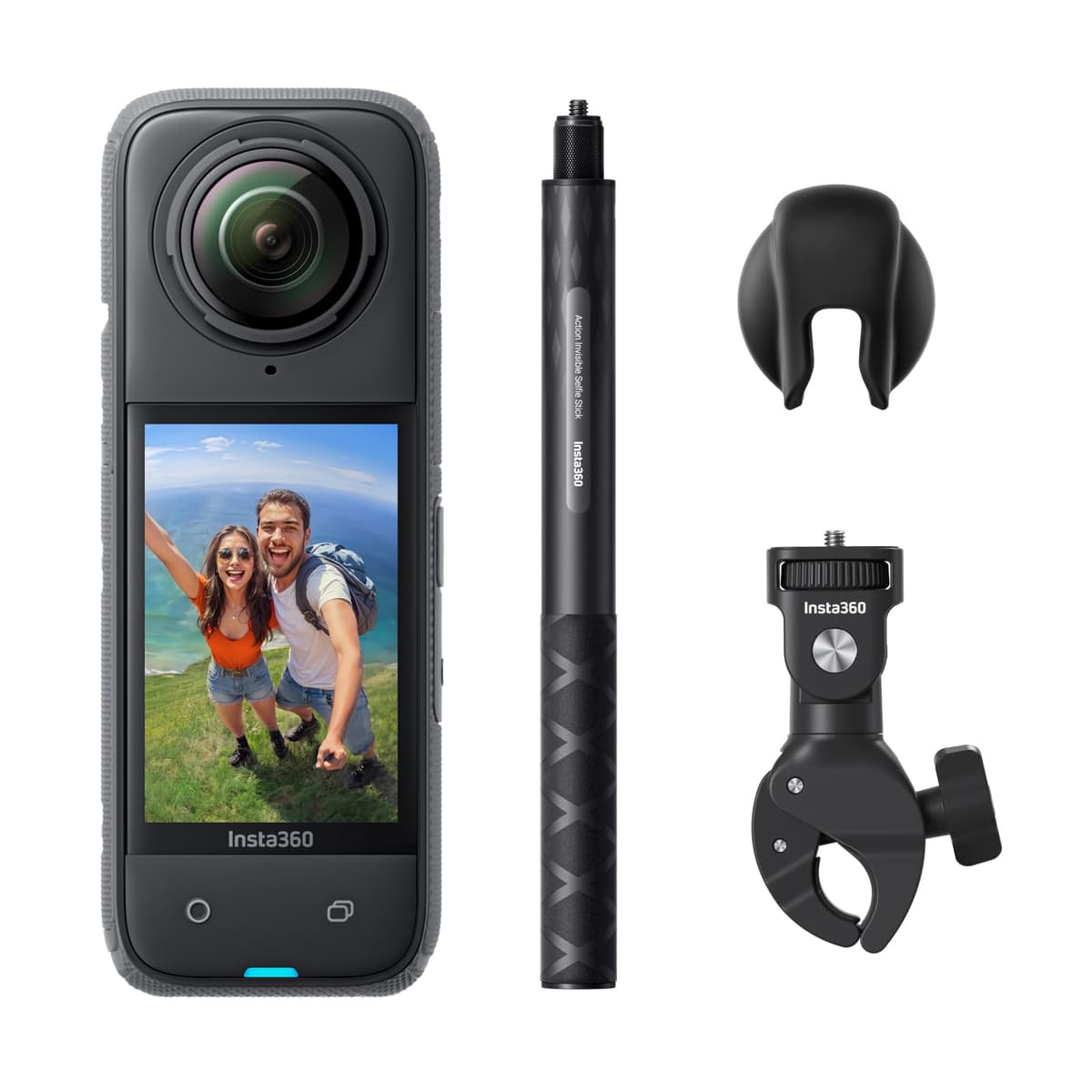 Insta360 X4 Motorcycle Bundle - Cámara 360° 8K resistente al agua, sin tarjeta microSD CINSABMA-M-NSD