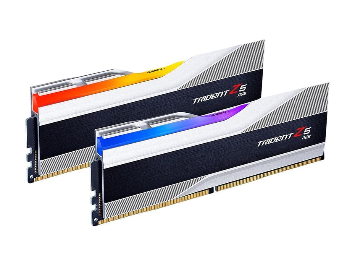 G.SKILL Trident Z5 RGB DDR5 64GB (2x32GB) 6400 MT/s CL32 - Plata F5-6400J3239G32GX2-TZ5RS