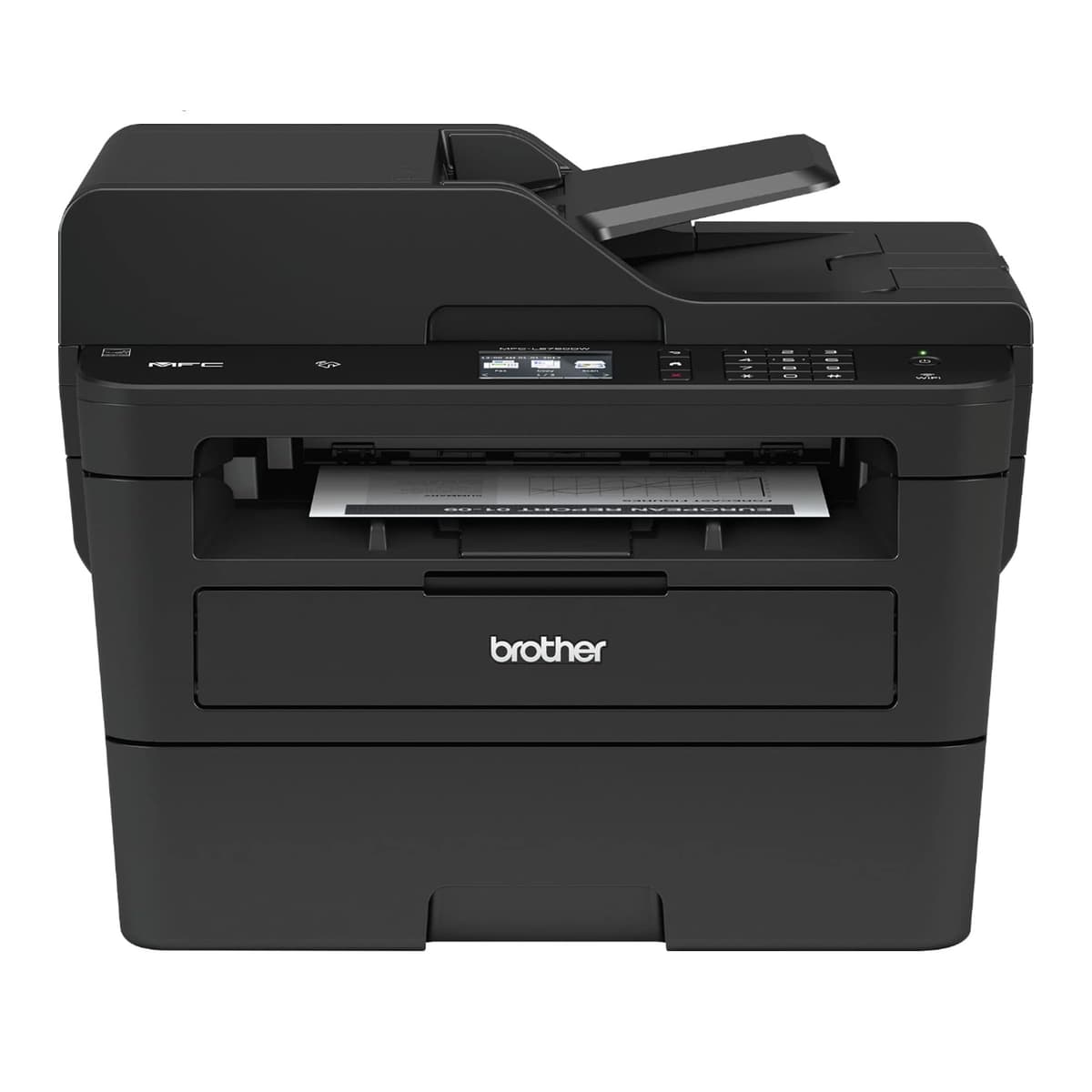Brother MFC-L2750DW Impresora láser monocromo todo en uno - 36 ppm, 2400x600 dpi, ADF 50 hojas, pantalla 2.7", NFC, Ethernet BROMFCL2750DW