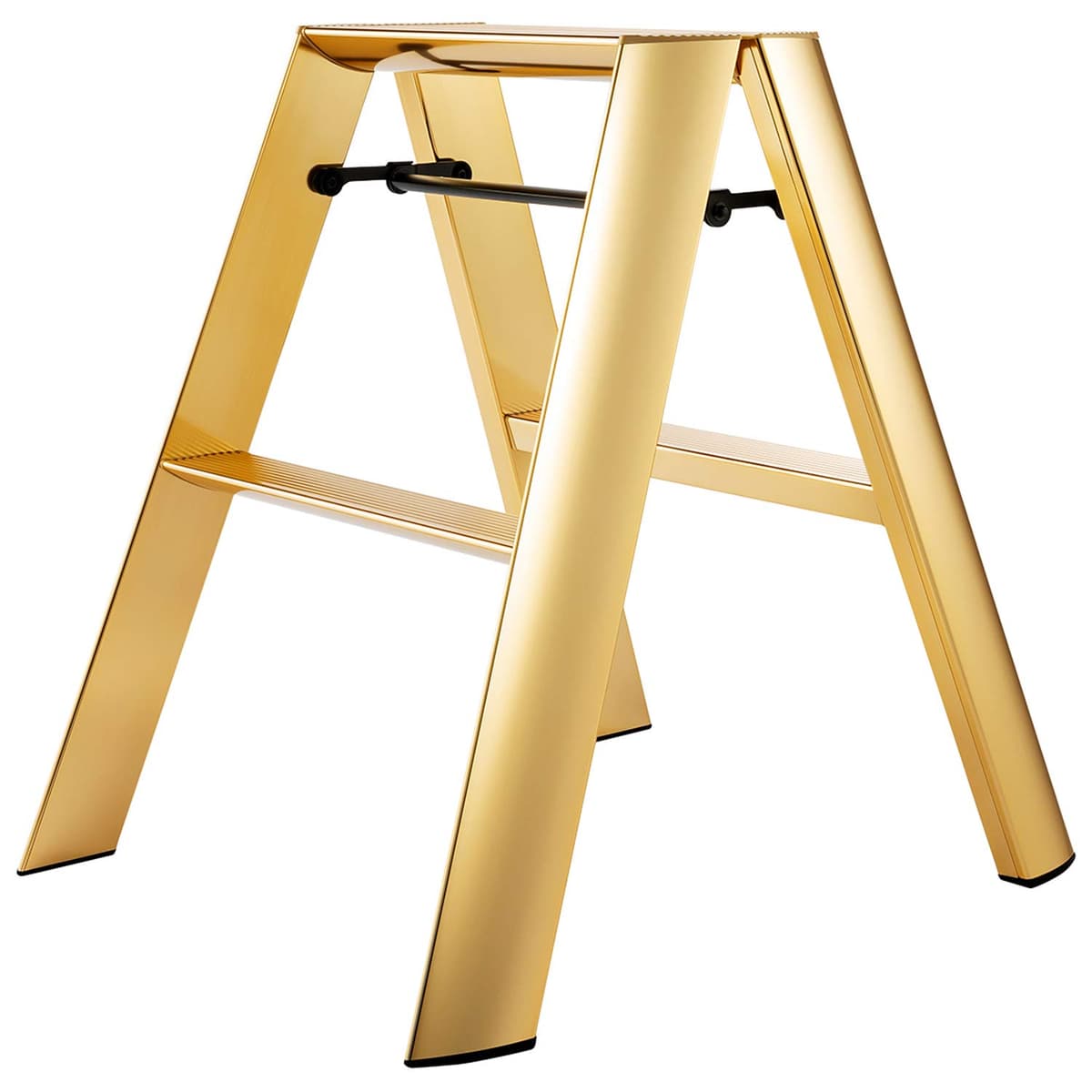 Hasegawa Lucano Escalera Taburete 2 Peldaños Edición Premium Dorado ML2.0-2GD